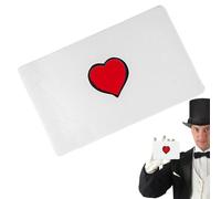 Flick The Heart Magic Trick - Magic Gimmicks Magician Props Close Up Cards Illusions Mentalism | Creative Valentine's Day Confession M Toy Stage Performances Props
