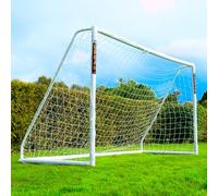 FLICK Ultimate All Weather uPVC Football Goal & Net - UV Treated 70mm Thick Goal Posts - Quick & Easy Assembly Locking System And Strengthened Corners (Sizes: 6x4ft, 8x4ft, 8x6ft, 12x6ft, 16x7ft)