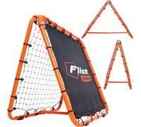 FLICK Urban Dual Speed Rebounder - 2-In-1 Adjustable Double Sided Football Rebounder & Rebounder Net - Soccer Training Equipment - Portable Goalkeeper Precision Training Equipment