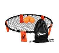 Flick Urban Spiralball - Roundnet ball game - Includes 3 Spiralball balls - lightweight sturdy net - weatherproof carry bag - beach and garden games