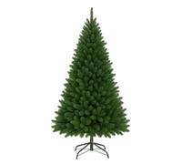 FlickBuyz-Colorado Green Pine Bushy Artificial Christmas Tree Tips 3ft/4ft/5ft/6ft/7ft Xmas Tree With Metal Stand (5FT (150CM) 550 tips)