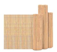FlickBuyz Garden Bamboo Slat Natural Garden Fence Screening Roll Privacy Border Wind/Sun Protection (1m x 4m)