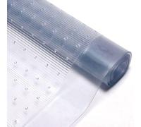 FlickBuyz Heavy Duty Plastic Carpet Protector Flooring Direct Clear Plastic Carpet Protector Sheet Home Office Hallway Runner 27 inches Wide (2ft Long x 27Inches Width)