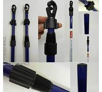 FlickBuyz Telescopic Galvanised Heavy Duty Washing Line Prop Adjustable Telescopic Clothing Laundry Support 2.4m/8ft Heavy Duty (2)