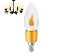 Flicker Flame Light Bulb - Realistic Fire Led Bulb, Small Flame Screw Base, E12/e14 Vintage Decorative Light Fireplace Accent | Perfect for Restaurant Atmosphere Room Warmth Party Decor
