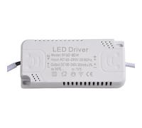 Flicker-Free LED Driver 60-80W 300mA, DC Female Connector, for Commercial Photo Lighting, Panel Lights, Downlights, and LED Lamps, Gray White