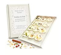 Flicker & Scent Luxury Wax Melt Gift Set - Ember and Oak Autumn Collection 12 Soy Wax Melts with Pure Essential Oils Long Lasting Aromatherapy Scents - Relaxing Gift for Women - Home Fragrance