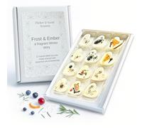 Flicker & Scent Luxury Wax Melt Gift Set - Frost & Ember Collection 12 Soy Wax Melts with Pure Essential Oils Long Lasting Aromatherapy Scents - Relaxing Gift for Women - Home Fragrance