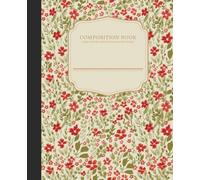 Flicker + Wish Watercolor Floral College Ruled Composition Notebook - 9.75 x 7.5 Journal with 160 Lined Pages - Notebooks for School Supplies, Home & Office - Made in USA