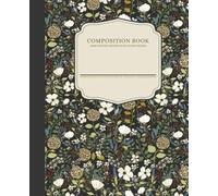 Flicker + Wish Watercolor Night Blooms College Ruled Composition Notebook - 9.75 x 7.5 JourAXCnal with 160 Lined Pages - Notebooks for School Supplies, Home & Office - Made in USA