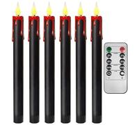 Flickering Candles Beating Battery - Flameless Candles | Cougettes | Electric Flicker Light | Haunted House Halloween Dimmable Lights for Bathroom Dining Table