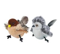 Flickering Toy - Cat with Feathers , Indoor Cat Entertainment, Pet Hunting Toy, Chirping On The Move