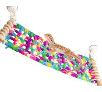 FlidRunest Winter Warm Bearded Dragon Hammock with Suction Cups, Large Soft Lizard Hammock Sleeping Bed, Hanging Reptile House Tent Tank Beds