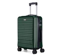 FLIEE Cabin Suitcase Hard Shell | Lightweight Suitcase | Telescopic Handle | TSA 3 Digit Combination Lock | 55x40x20cm cabin | Suitable for Ryanair, Easyjet, Jet 2 Paid Carry-ons | (GREEN, CABIN 20'')