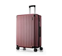 FLIEE Large Suitcase Hard Shell | Aluminum Telescopic Handle | TSA 3 Digit Combination Lock | 4 Dual Spinner Wheels | Lightweight Suitcase Large. (Wine RED, Large 28")