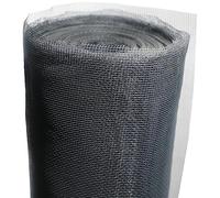 Fliegengitter Fibreglass 100 x 2700 cm Window Insect Protection Plus Window Flame Retardant High-Quality Fibreglass Screen for Doors and Windows Grey