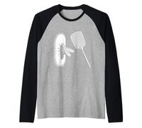 Flies On A Wall Fly Design Fun for Kids and Teachers Idiom Raglan Baseball Tee