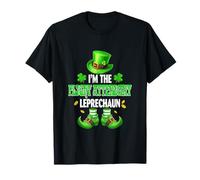 Flight Attendant Leprechaun Patrick's Day Proud Irish Job T-Shirt