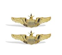 Flight Attendant Pin Air Force Pin Top Gun Pins Enamel Pilot Wings Pins for Backpacks Aviation Accessories Gift, L, Zinc, no gemstone