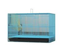 Flight Bird Cage Rectangular Bird Carriers ABS Bottom Rolling Stand Pet Bird Cage Flight Cage With Feeder For Home Hotel Birdcage For Birds(Blue,40 * 30cm)