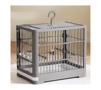 Flight Cage Bird Cage Parrot Home Large Breeding Special Portable Take-out Viewing(Gris)