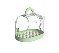 Flight Cage Bird Cage Parrot Take-away Home High-end Portable Transparent Viewing Special Outing(Green)