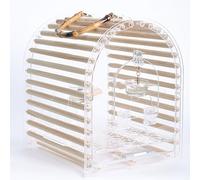 Flight Cage for Parrots, Portable Transparent Parrot Cage, Breathable and Comfortable Bird Cage, Bird Travel Cage, with Pull-out Tray(Small)