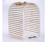 Flight Cage for Parrots, Portable Transparent Parrot Cage, Breathable and Comfortable Bird Cage, Bird Travel Cage, with Pull-out Tray(Large)