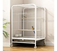 Flight Cage for Small Parrot DIY Indoor/Outdoor with Wheels - Removable Tray & Travel Bird Cage for Canary, Cockatiel, Lovebird - Budgies Parakeet Finch Bird Cages
