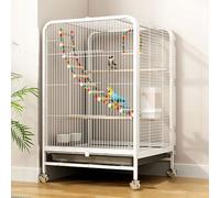 Flight Cage for Small Parrot DIY Indoor/Outdoor with Wheels - Removable Tray & Travel Bird Canary, Cockatiel, Lovebird Budgies Parakeet Finch Cages