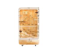 Flight Cage Large Bird Cage Parrot Villa Full-View Luxury with Solid Wood Stand Perfect for Happy Birds