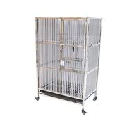 Flight Cage Luxury Time Capsule Parrot Villa Premium Stainless Steel Metal Birdcage for Stylish Feathered Friends