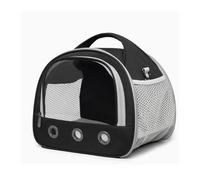 Flight Cage Parrot Outing Bag Breathable Bird Hand-held Outdoor with Dedicated Crossbody Portable Cage(Black)