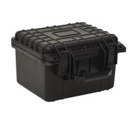 Flight Case Black 27x25x18cm PP/ABS Foam Insert Lockable Portable Case w/valve.