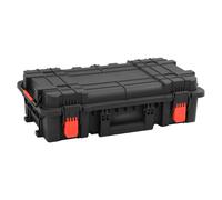 Flight Case Black 56.5x34x16cm Polypropylene/ABS Hard Case with Foam Lockable XL