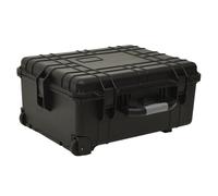 Flight Case Black 58x45x27cm PP/ABS Wheeled Lockable Foam Insert Travel Portable