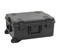 Flight Case Black 62.5x50x28.5 cm PP ABS Hard Shell With PU Foam Insert Lockable