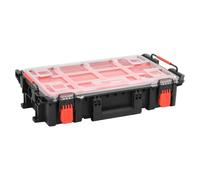 Flight Case Black PP+ABS 55.5x34.5x13.5 cm Foam Insert LockableValve 14Compart