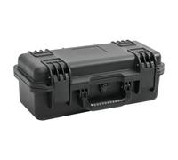 Flight Case Black PP+ABS Hard Shell 46.5x21.5x17.5cm Foam Insert Lockable Travel