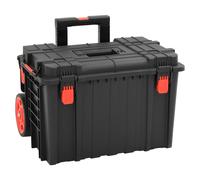 Flight Case Black PP+ABS Hard Shell 56.5x45.5x48 cm Foam Insert Lockable Valve.
