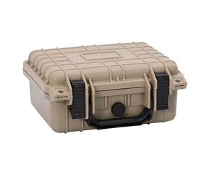 Flight Case Sand 27x24.5x12.5cm PP/ABS Hard Waterproof Lockable Foam Insert Pro