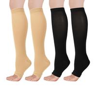Flight Compression Socks for Women & Men, 2 Pairs Supports Socks