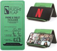 Flight Flap Airplane Phone Holder - Foldable Plane Phone Stand for Travel - Flexible Mobile Stand for Desk & Bed - Flight Mobile Holder Desk - Accessories Travel Essentials For Flying (Green)