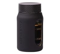 Flight Flask 100ml Glass Hip Flask for Whisky | Leakproof with Protective Silicone Sleeve & Built-in Measures | Pocket Spirit Flask for Men | Whisky Gift
