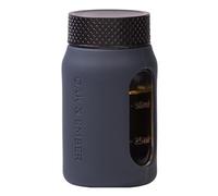 Flight Flask 100ml Hip Flask for Alcohol | Leakproof Glass Hip Flask with Protective Case | Small Pocket Flask for Men & Women | Whisky Travel Flask & Mini Spirit Bottle (Navy Blue)