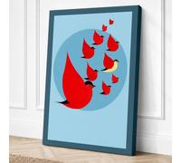 Flight From Tears Minimalist Canvas Wall Art Print 30x20 Inch