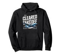 Flight Instructor Aircraft Silhouette Cleared Takeoff Pullover Hoodie