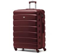 Flight Knight 25" Medium Suitcase Check-in Hold Luggage Hard Shell 4 Wheels TSA Lock in Burgundy | Size: Large Flight Knight Burgundy Large
