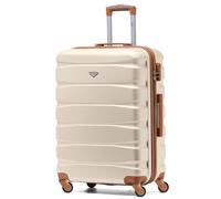 25" Medium Suitcase Check-in Hold Luggage Hard Shell 4 Wheels TSA Lock Flight Knight Nude Medium