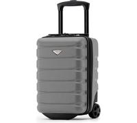 Flight Knight 40x20x25cm Hard Case Cabin Suitcase Ryanair Free Approved Carry On in Charcoal Flight Knight Charcoal Cabin